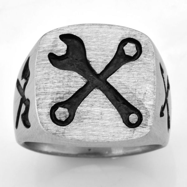 fanssteel stainless steel punk vintage mens womens jewelry cross spanner wrench cross arrow axe ring matting gift fsr20w35, Silver
fanssteel stainless steel punk vintage mens womens jewelry cross spanner wrench cross arrow axe ring matting gift fsr20w35, Silver