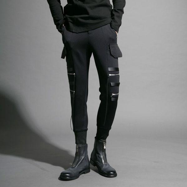 новый 2019 мужская одежда личность клуб цепи заклепки облицовку досуг утолщенной на вэй брюки ноги сапоги брюки костюмы, Black
новый 2019 мужская одежда личность клуб цепи заклепки облицовку досуг утолщенной на вэй брюки ноги сапоги брюки костюмы, Black