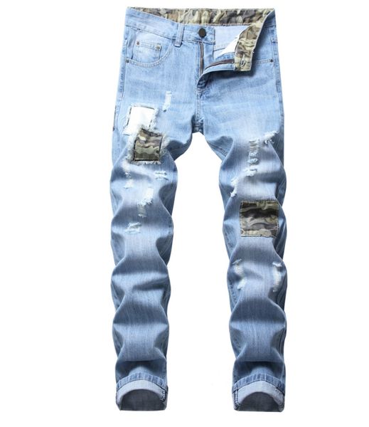 new brand biker jeans for men patchwork denim destroyed jeans male straight slim patch beggar hip hop pants men clothes 2019, Blue
new brand biker jeans for men patchwork denim destroyed jeans male straight slim patch beggar hip hop pants men clothes 2019, Blue