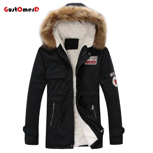 wholesale- gustomerd warm winter jacket men fur collar long style lovers slim fit winter jacket men fashion men clothes, Black
wholesale- gustomerd warm winter jacket men fur collar long style lovers slim fit winter jacket men fashion men clothes, Black