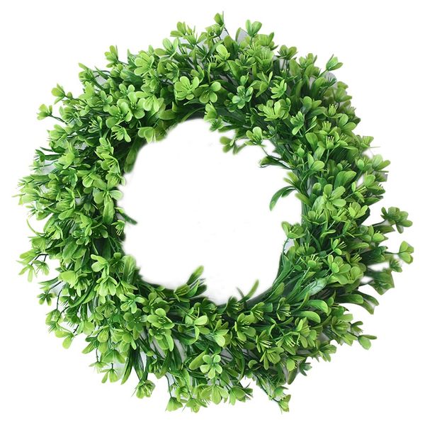 artificial green leaf wreath - 42cm simulation clover wreath outdoor green front door wall window decoration
artificial green leaf wreath - 42cm simulation clover wreath outdoor green front door wall window decoration