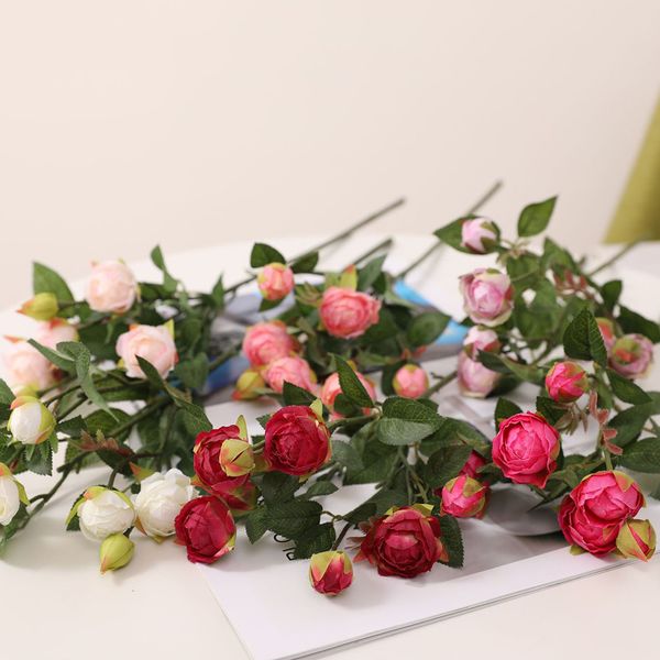 2pc 14 heads artificial rose flower bouquet wedding decoration silk fake flowers holding garden supplies floral bouquet
2pc 14 heads artificial rose flower bouquet wedding decoration silk fake flowers holding garden supplies floral bouquet