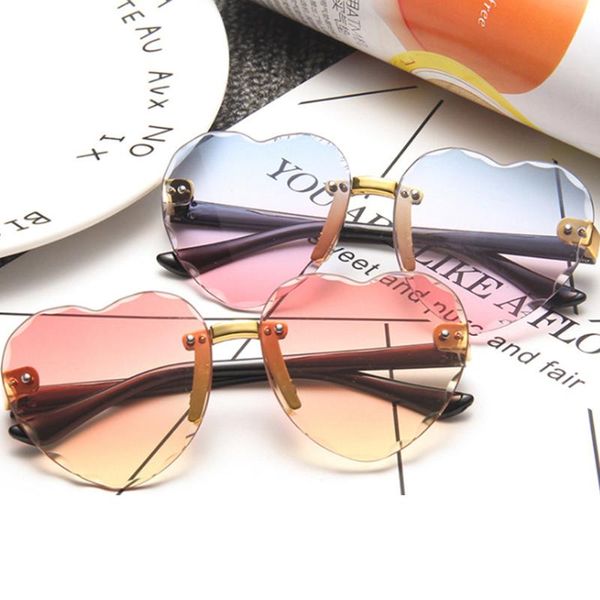 children heart rimless frame sunglasses kids red black lens pc frame eyeglasses boys girls uv400 eyewear sunscreen protection, White;black
children heart rimless frame sunglasses kids red black lens pc frame eyeglasses boys girls uv400 eyewear sunscreen protection, White;black