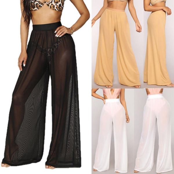 2020 women see through boho wide leg pants high waist trousers beach long loose mesh sheer pants mesh beach swimsuit, Black;white
2020 women see through boho wide leg pants high waist trousers beach long loose mesh sheer pants mesh beach swimsuit, Black;white