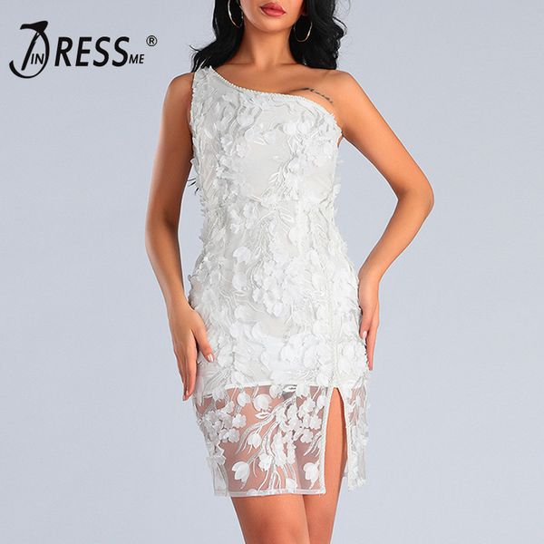 indressme 2019 summer new one shoulder sleeveless three-dimensional flower lace split women party bodycon mini dress, Black;gray
indressme 2019 summer new one shoulder sleeveless three-dimensional flower lace split women party bodycon mini dress, Black;gray