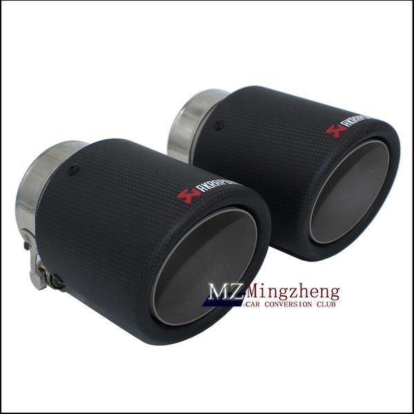 car accessories 1pcs carbon fiber + stainless steel universal auto akrapovic exhaust tip tailtip end pipe for golf
car accessories 1pcs carbon fiber + stainless steel universal auto akrapovic exhaust tip tailtip end pipe for golf