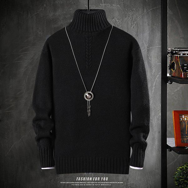 new winter cashmere sweater men turtleneck thick warm male pullovers soft and thermal sweaters casual mens christmas sweater, White;black
new winter cashmere sweater men turtleneck thick warm male pullovers soft and thermal sweaters casual mens christmas sweater, White;black