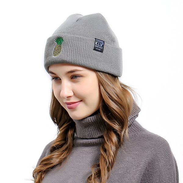 autumn winter casual trendy women warm knitted hats pineapple embroidered lovely girls beanies skullies caps drop shipping, Blue;gray
autumn winter casual trendy women warm knitted hats pineapple embroidered lovely girls beanies skullies caps drop shipping, Blue;gray