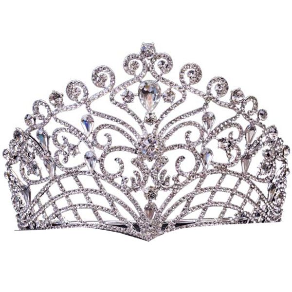 bride wedding tiara crowns silver plated crystal queen tiara wedding hair accessories, Golden;white
bride wedding tiara crowns silver plated crystal queen tiara wedding hair accessories, Golden;white