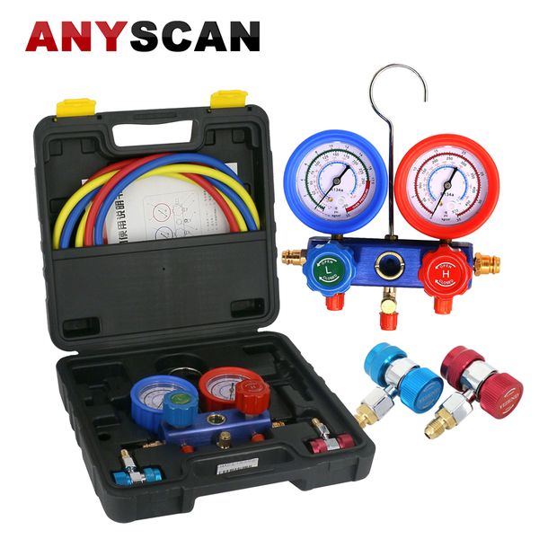 auto ac car air conditioning r134a r404a r22 r410a refrigerant pressure gauge leaking tester manifold gauge set
auto ac car air conditioning r134a r404a r22 r410a refrigerant pressure gauge leaking tester manifold gauge set