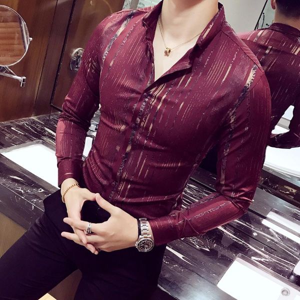 men's shirt party club night club bar stage costume men's shirt luxury gold men 2020 new long sleeve black white red, White;black
men's shirt party club night club bar stage costume men's shirt luxury gold men 2020 new long sleeve black white red, White;black
