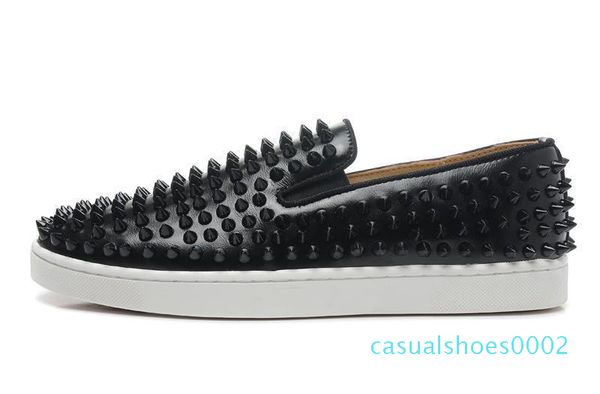 luxury designer red bottoms men women studded spikes flats shoes wedding party lovers genuine leather casual sneakers c02, Black
luxury designer red bottoms men women studded spikes flats shoes wedding party lovers genuine leather casual sneakers c02, Black