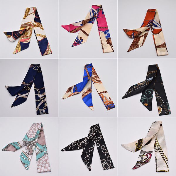 small silk scarf for women 2020 new print handle bag ribbons brand fashion head scarf small long skinny scarves wholesale, Blue;gray
small silk scarf for women 2020 new print handle bag ribbons brand fashion head scarf small long skinny scarves wholesale, Blue;gray