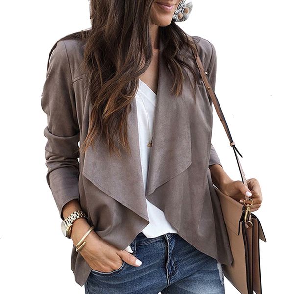 ladies jacket womens coats women new faux suede jacket lapel irregular long sleeve thin coat biker bomber female outwear streetwear, Black;brown
ladies jacket womens coats women new faux suede jacket lapel irregular long sleeve thin coat biker bomber female outwear streetwear, Black;brown