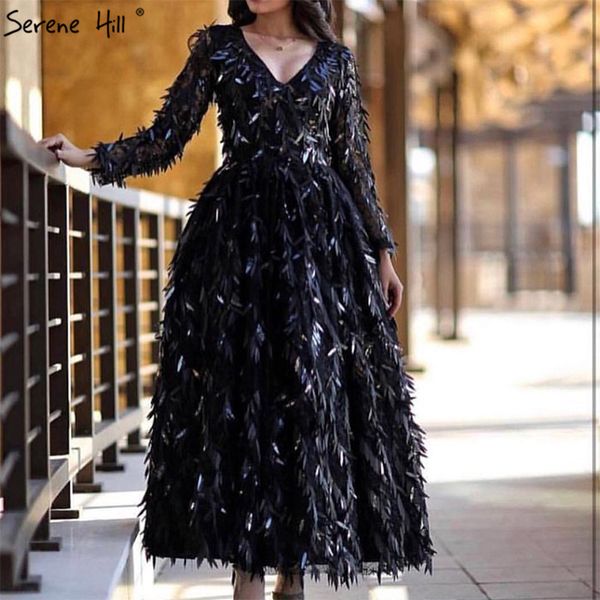 black v-neck full sequined luxury prom dresses 2019 dubai ddesign long sleeve sparkle prom gowns serene hill bla60834, White;black
black v-neck full sequined luxury prom dresses 2019 dubai ddesign long sleeve sparkle prom gowns serene hill bla60834, White;black