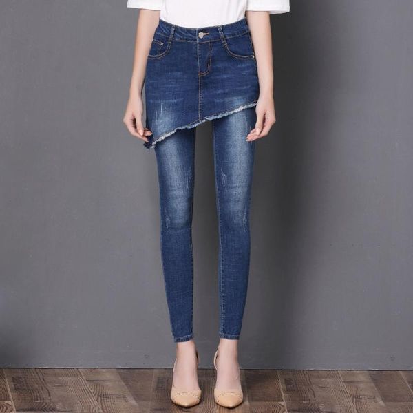 women's jeans spring 2021 original european and american style large size small feet pencil pants, Blue
women's jeans spring 2021 original european and american style large size small feet pencil pants, Blue
