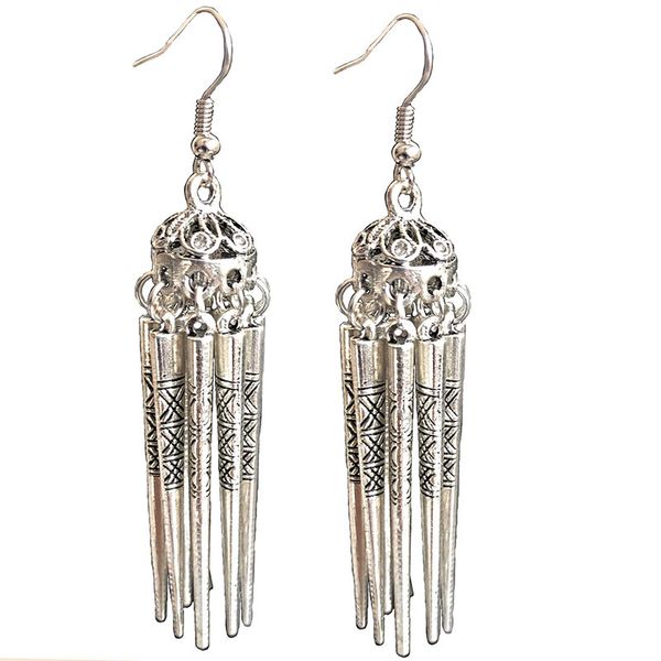 india jewelry long liu su earrings, retro ethnic tribal wind, thailand, nepal, hippie, middle east jewelry, Silver
india jewelry long liu su earrings, retro ethnic tribal wind, thailand, nepal, hippie, middle east jewelry, Silver
