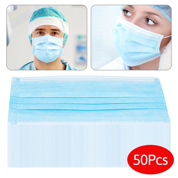 50pcs nonwove earloops protective mask anti influenza pm2.5 disposable 3 layer breathing safety face mouth masks anti-dust
50pcs nonwove earloops protective mask anti influenza pm2.5 disposable 3 layer breathing safety face mouth masks anti-dust