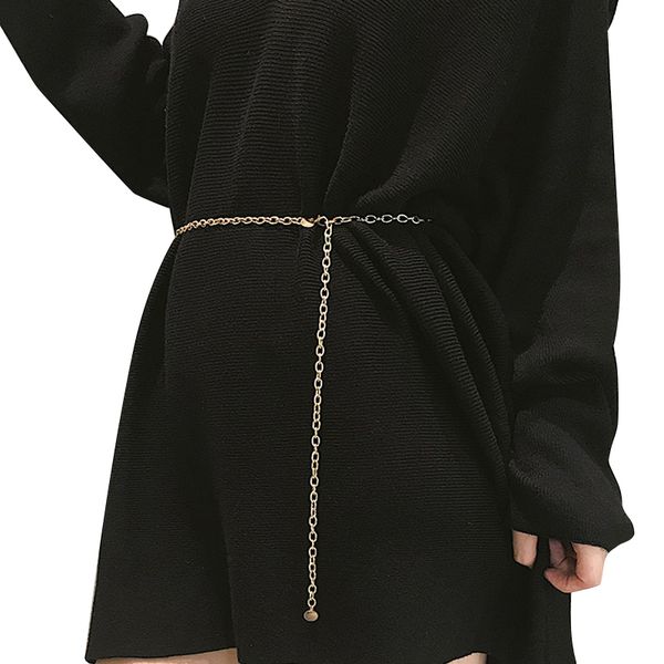 women thin chain dress female gold silver body waist chain belt belly body jewelry ladies tassel sequins geometric metal belt, Black;brown
women thin chain dress female gold silver body waist chain belt belly body jewelry ladies tassel sequins geometric metal belt, Black;brown