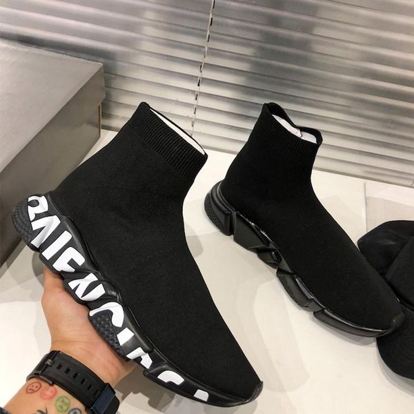 men women speed sneakers slip-on elastic cloth trainer triple designer flat graffiti shoes fashion socks boots knit mesh slip-on air shoes, Black
men women speed sneakers slip-on elastic cloth trainer triple designer flat graffiti shoes fashion socks boots knit mesh slip-on air shoes, Black