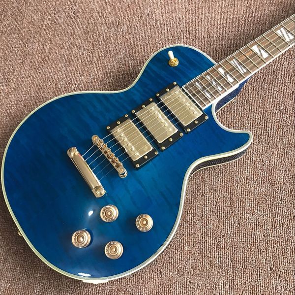 double tiger flame blue standard custom electric guitar,golden hardware guitarra,3 pickups. musical instruments guitarra
double tiger flame blue standard custom electric guitar,golden hardware guitarra,3 pickups. musical instruments guitarra