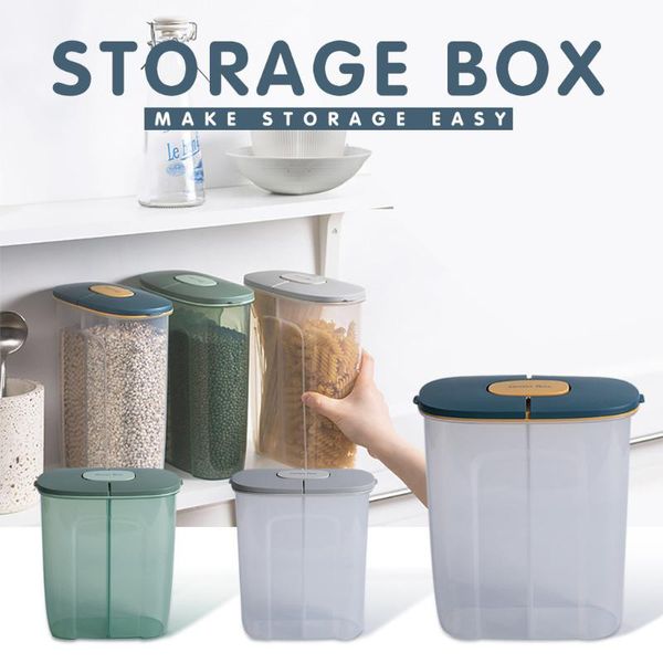 kitchen transparent storage box sealed jar grains beans leakproof organizer containers refrigerator storage boxes 2.5l
kitchen transparent storage box sealed jar grains beans leakproof organizer containers refrigerator storage boxes 2.5l