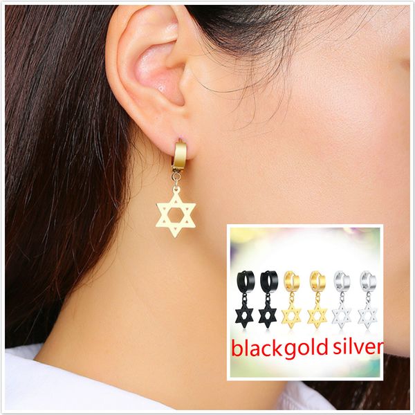 3 colors available fashion simple lover's star earrings stainless steel earring jewelry gift for boys girls j251, Golden;silver
3 colors available fashion simple lover's star earrings stainless steel earring jewelry gift for boys girls j251, Golden;silver
