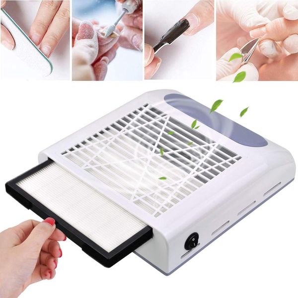 80w nail dust collector vacuum suction protect respiratory trac using remove uv gel &drill collecting tool, Silver
80w nail dust collector vacuum suction protect respiratory trac using remove uv gel &drill collecting tool, Silver