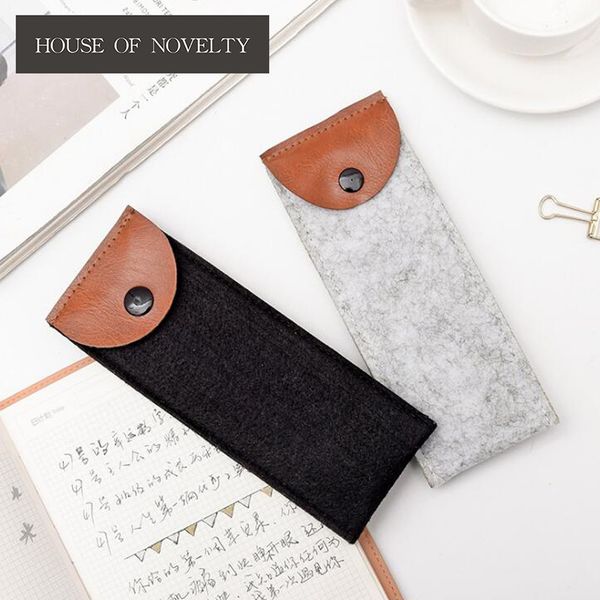 24 pcs/lot black grey felt mini buttons capacity pencil bag stationery storage organizer case school supply
24 pcs/lot black grey felt mini buttons capacity pencil bag stationery storage organizer case school supply
