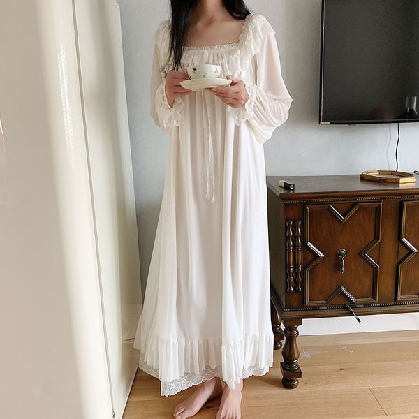 nightgown cotton nightdress 2020 new elegant sleepdress autumn sleepwear lantern sleeve bow long princess style sleepwear, Black;red
nightgown cotton nightdress 2020 new elegant sleepdress autumn sleepwear lantern sleeve bow long princess style sleepwear, Black;red