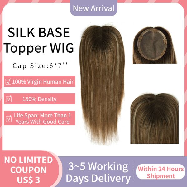 aw 14'' 6*7 silk base with 6 clips in hair toupee 150% density straight virgin human hair fake scalp er for women, Black;brown
aw 14'' 6*7 silk base with 6 clips in hair toupee 150% density straight virgin human hair fake scalp er for women, Black;brown