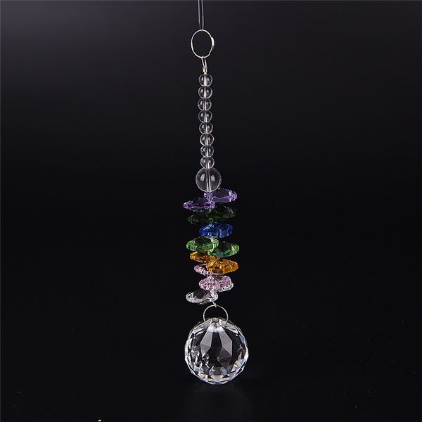 1pc hanging glass crystal ball prism pendant ornament rainbow wedding gift new, Silver
1pc hanging glass crystal ball prism pendant ornament rainbow wedding gift new, Silver