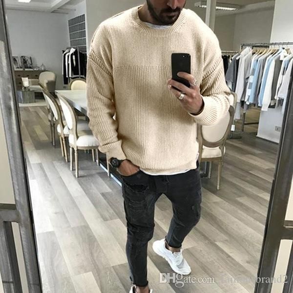 mens fashion new sweaters solid color knitted sweater long sleeved bottoming, White;black
mens fashion new sweaters solid color knitted sweater long sleeved bottoming, White;black