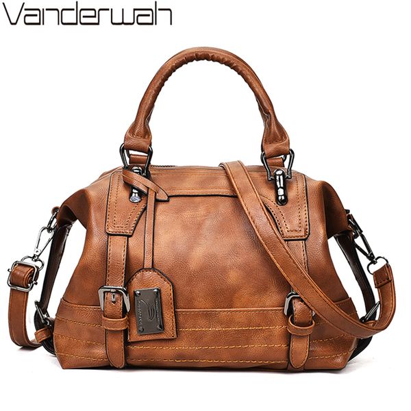 women bag vintage shoulder bag luxury handbags pu leather crossbody bags for women 2019 ladies boston casual tote bolsa feminina mx200327
women bag vintage shoulder bag luxury handbags pu leather crossbody bags for women 2019 ladies boston casual tote bolsa feminina mx200327