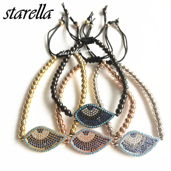 starella 10pcs/lot strand bracelet micro pave cz nano turquoesa rainbow turkey evil eye shape braiding marcame bracelet pulseras c19021501, Black
starella 10pcs/lot strand bracelet micro pave cz nano turquoesa rainbow turkey evil eye shape braiding marcame bracelet pulseras c19021501, Black