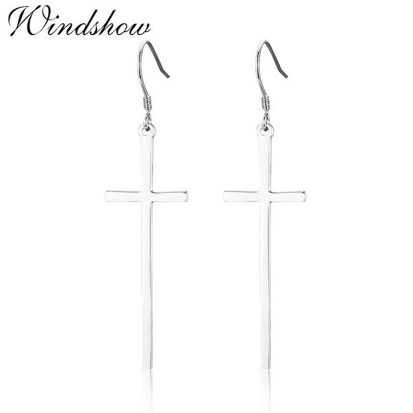 real 925 sterling silver long cross drop dangle hook earrings for women girls jewelry gift pendientes aros oorbellen orecchini
real 925 sterling silver long cross drop dangle hook earrings for women girls jewelry gift pendientes aros oorbellen orecchini