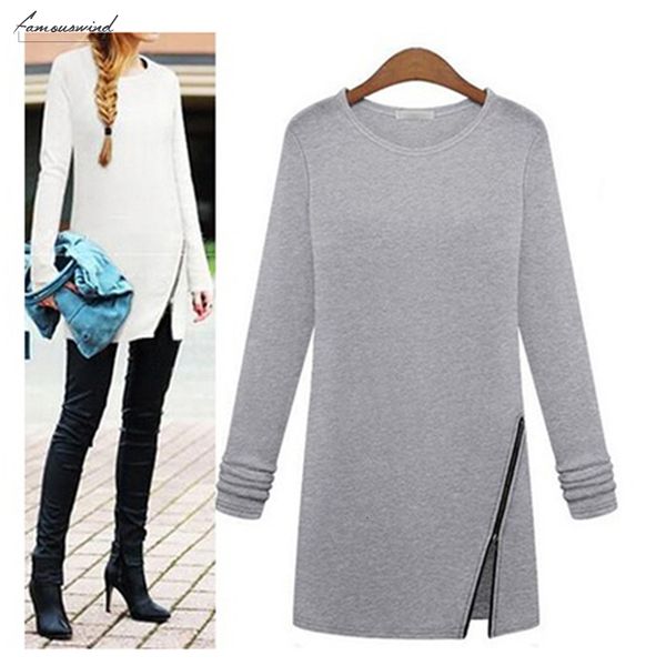 casual spring sweater women long sleeve o neck pullovers female for side split pullovers zipper, White;black
casual spring sweater women long sleeve o neck pullovers female for side split pullovers zipper, White;black