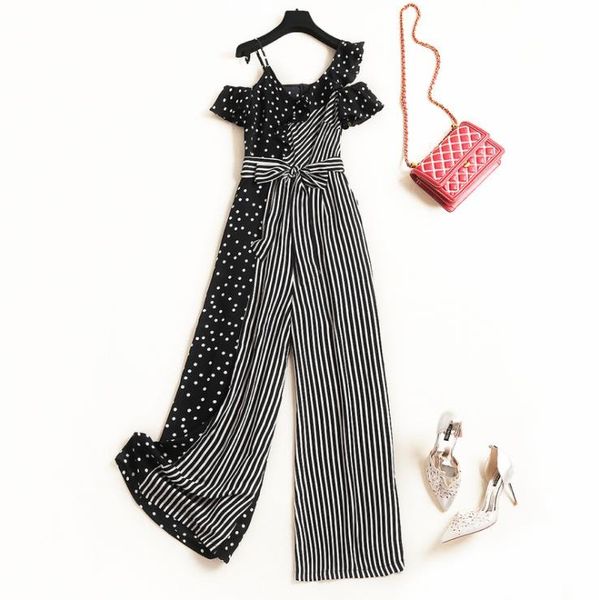 women's jumpsuits & rompers european and american clothing 2021 summer style with short sleeves fashion striped patchwork dot print jum, Black;white
women's jumpsuits & rompers european and american clothing 2021 summer style with short sleeves fashion striped patchwork dot print jum, Black;white