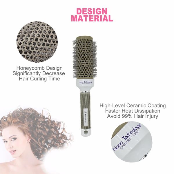 6 size ceramic iron hair brush anti-static high temperature resistant round barrel comb hairstyling drying curling tool
6 size ceramic iron hair brush anti-static high temperature resistant round barrel comb hairstyling drying curling tool