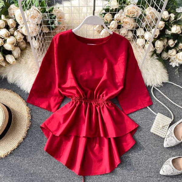 shirt female 2020 new irregular lotus leaf pendant slimming red yellow woman summer clothes womens and blouses, White
shirt female 2020 new irregular lotus leaf pendant slimming red yellow woman summer clothes womens and blouses, White
