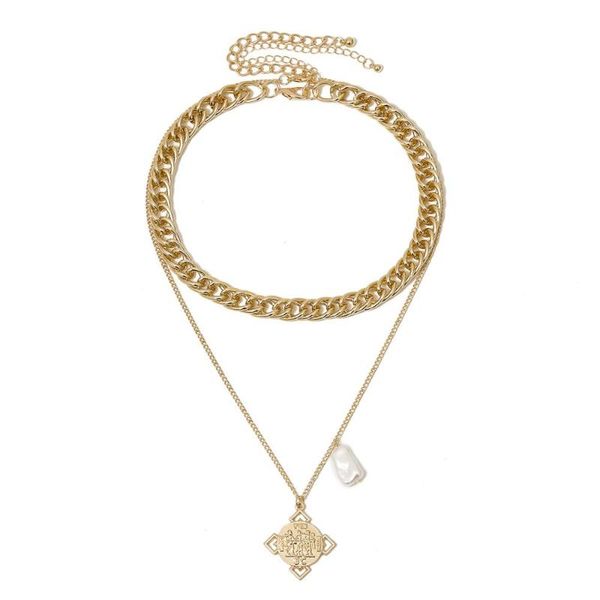 2020 punk gothic baroque pearl pendant choker bridal layered flower coin long chain necklaces women clavicle sweater jewelry, Silver
2020 punk gothic baroque pearl pendant choker bridal layered flower coin long chain necklaces women clavicle sweater jewelry, Silver