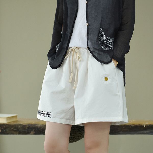 summer women shorts fashion elastic waist loose all-match shorts 2020 new ladies embroidery pocket drawstring casual, White;black
summer women shorts fashion elastic waist loose all-match shorts 2020 new ladies embroidery pocket drawstring casual, White;black