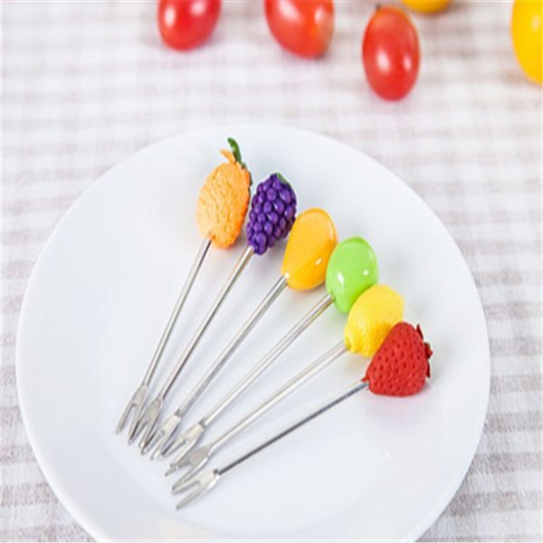 6pcs kitchen creative cute fruit sign stainless steel fruit fork with base fruit food picks fork kitchen accessories
6pcs kitchen creative cute fruit sign stainless steel fruit fork with base fruit food picks fork kitchen accessories