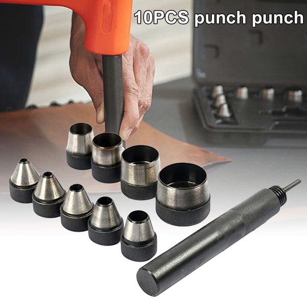 hollow hole interchangable punch set with handle heavy duty 10 pcs large set dc156
hollow hole interchangable punch set with handle heavy duty 10 pcs large set dc156