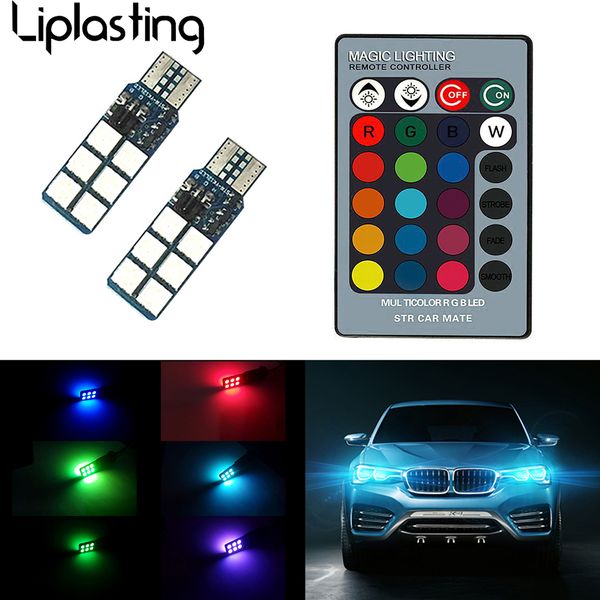 car rgb led 12v t10 led rgb smd signal lamp reading wedge light car interior decorative lights for auto remote controller
car rgb led 12v t10 led rgb smd signal lamp reading wedge light car interior decorative lights for auto remote controller