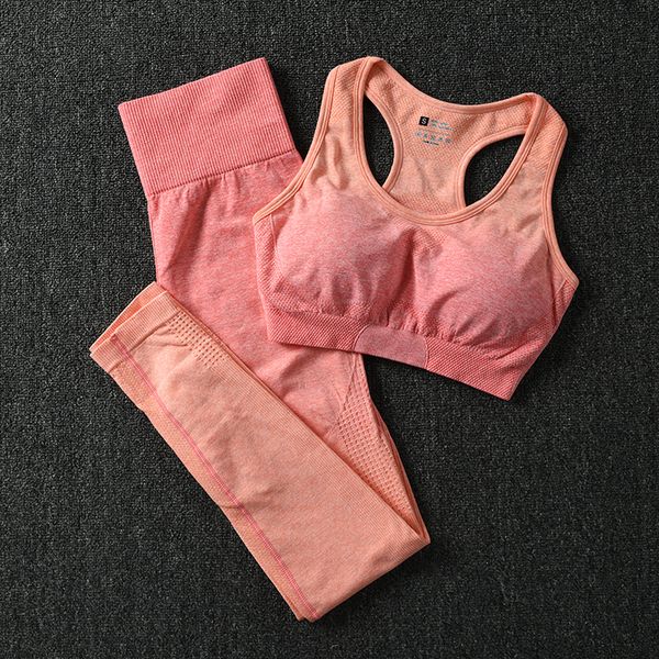 2 piece gym set yoga sets women gym clothes sports bra and leggings woman sportswear fitness clothing suit, Gray
2 piece gym set yoga sets women gym clothes sports bra and leggings woman sportswear fitness clothing suit, Gray