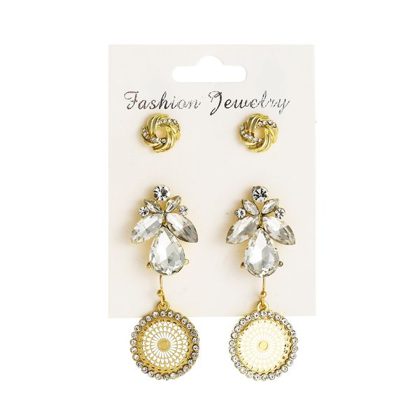 stud 3 pairs/lot vintage carved round twisted earrings for women 2021 statement crystal flowers set jewelry gifts, Golden;silver
stud 3 pairs/lot vintage carved round twisted earrings for women 2021 statement crystal flowers set jewelry gifts, Golden;silver