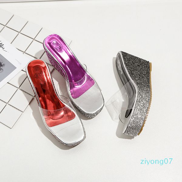 transparent glitter platform shoes woman creepers wedges slippers summer bling bling square toe slides femme casual flip flops z07, Black
transparent glitter platform shoes woman creepers wedges slippers summer bling bling square toe slides femme casual flip flops z07, Black