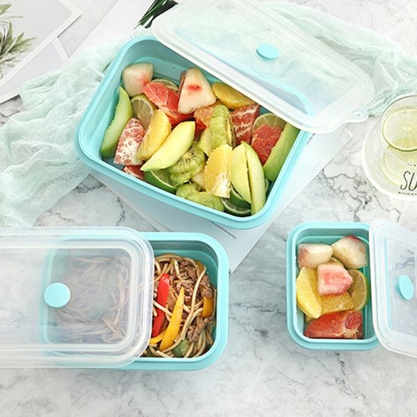 открытый силиконовые lunch box square bento холодильник хранение sealed свежее удобный складной транспортировочный с крышкой столовой посуды
открытый силиконовые lunch box square bento холодильник хранение sealed свежее удобный складной транспортировочный с крышкой столовой посуды