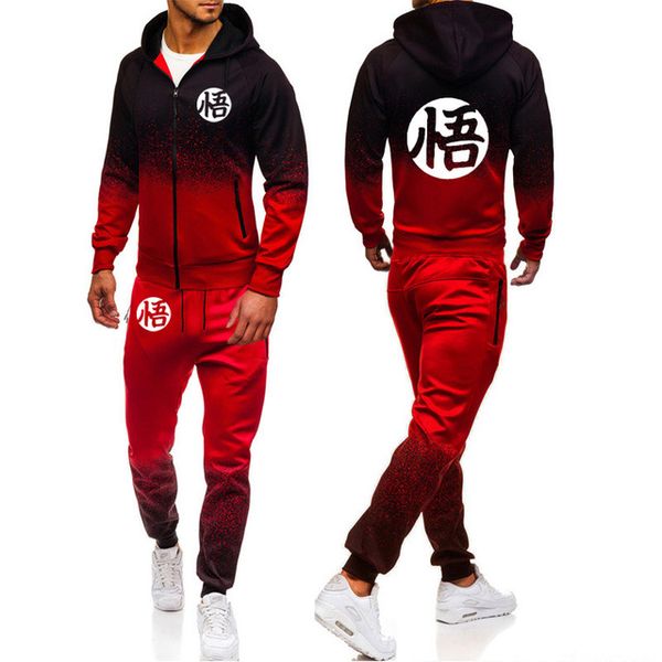anime gradient hoodies men dragonball z son goku zipper jacket men fleece sweatshirts sweatpants suit
anime gradient hoodies men dragonball z son goku zipper jacket men fleece sweatshirts sweatpants suit